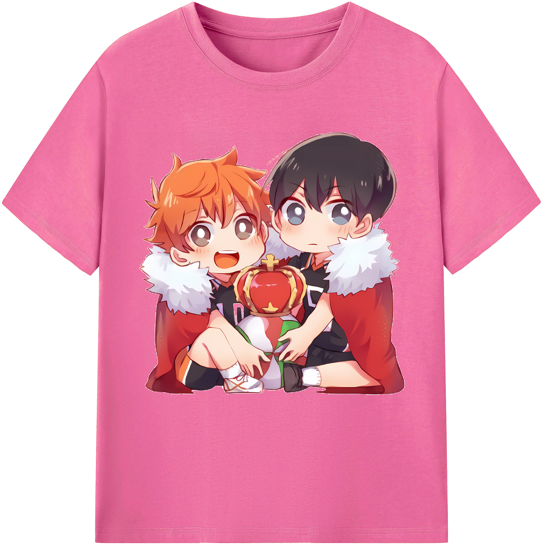 （画像用） ハイキュー!! Haikyu!! レディースカジュアルプリントTシャツ（綿100％）